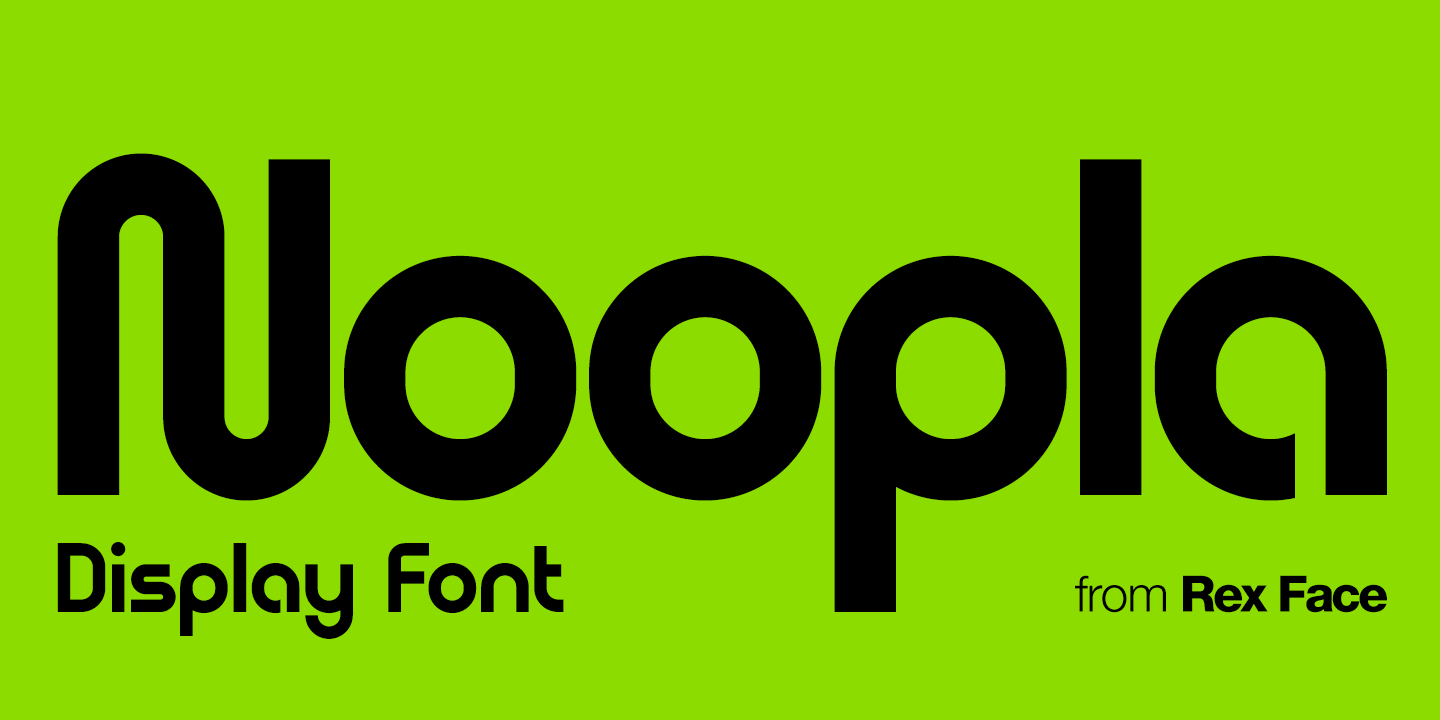 Пример шрифта Noopla #1